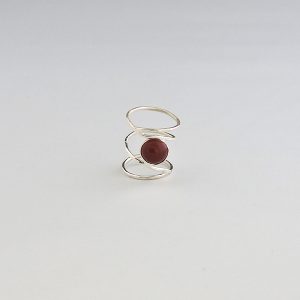 Spiral Stone Ring-0