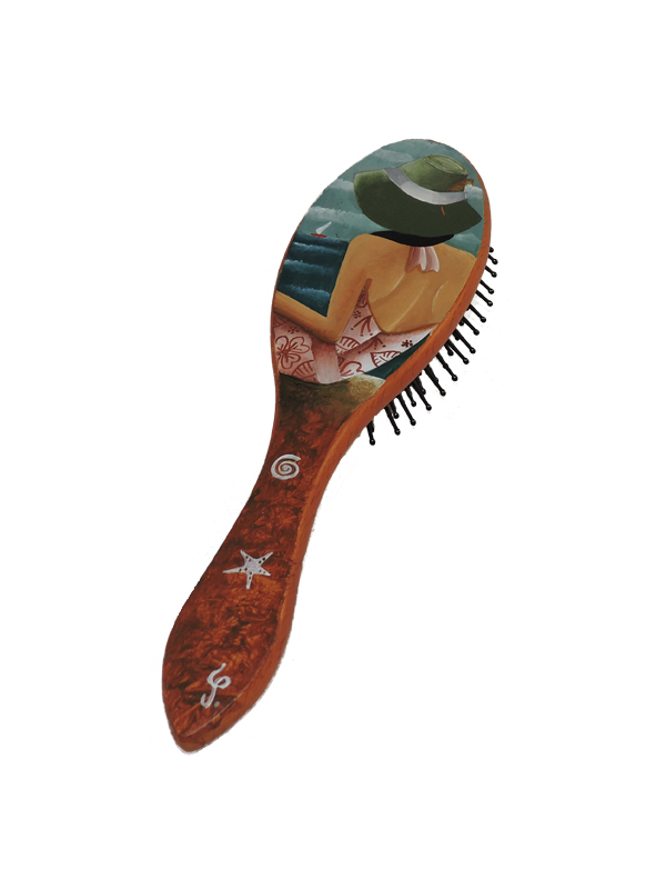 Ξύλινη βούρτσα μαλλιών HAT