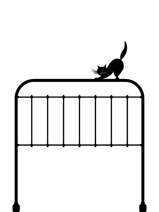 Αυτοκόλλητο τοίχου 'Metallic Bed'