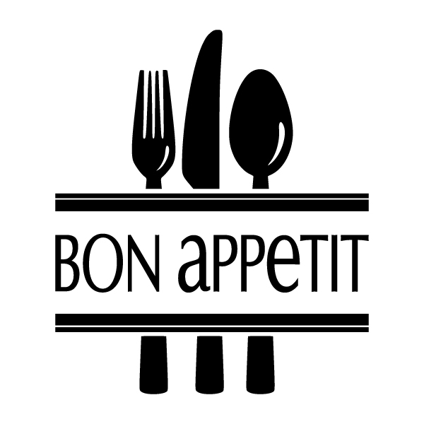 Small Αυτοκόλλητο τοίχου 'Bon Appetit'
