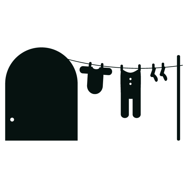 Small Αυτοκόλλητο τοίχου 'Mousedoor'