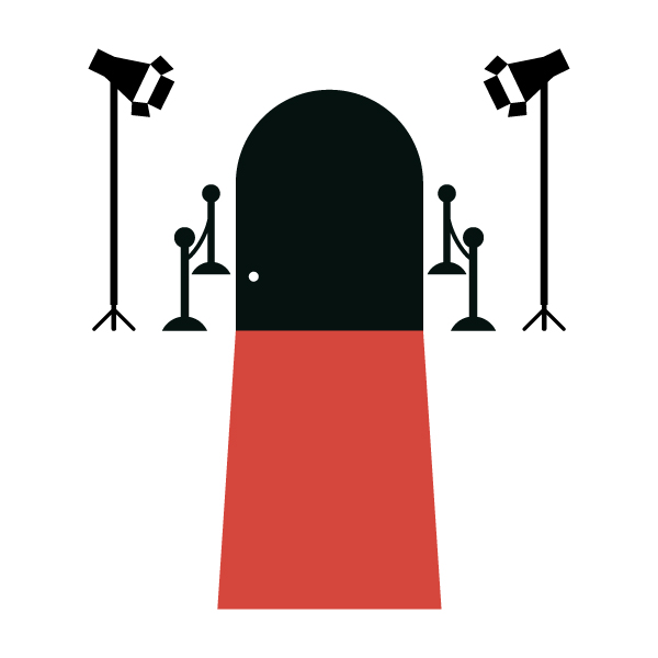 Small Αυτοκόλλητο τοίχου 'Red Carpet'