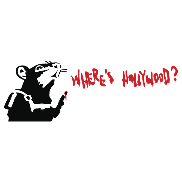 Small Αυτοκόλλητο τοίχου 'Where is Hollywood?'