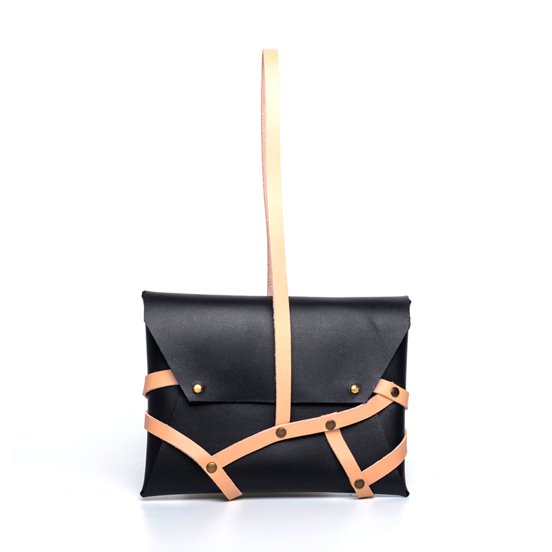 Χειροποίητο Δερμάτινο Τσαντάκι 'The Plexus Wrist' (σε πολλά χρώματα)