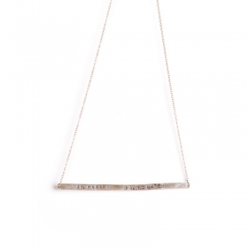 Κοντό Κολιέ από Ασήμι 'Stay focused and extra sparkley'