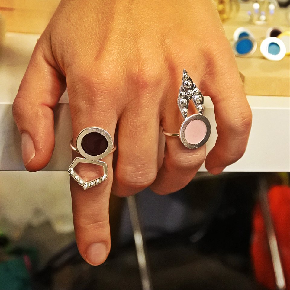 ΡΟΖ Δαχτυλίδι 'Circlo II'