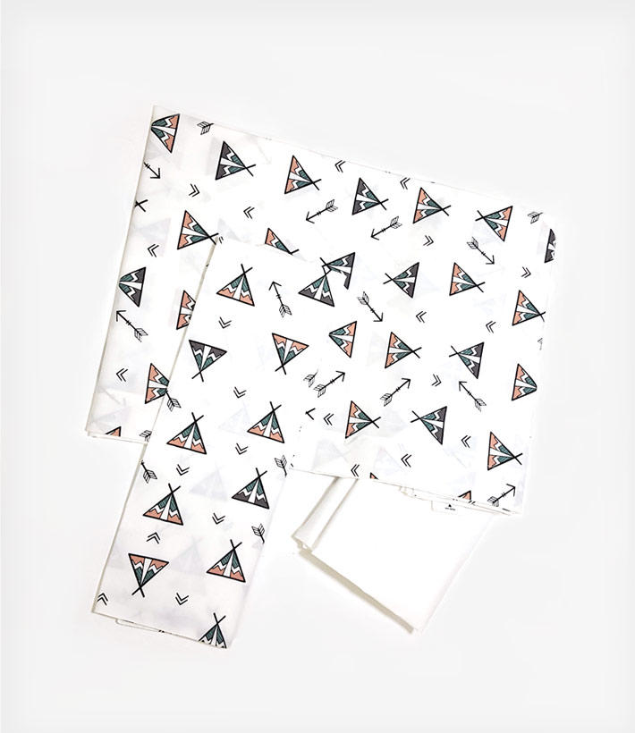 Σετ Βρεφικά Σεντόνια 'teepees'