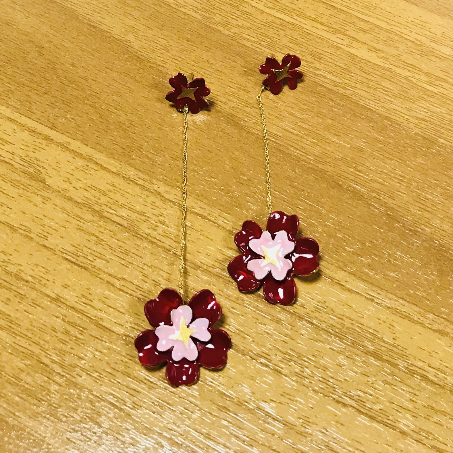 Διπλά Σκουλαρίκια 'Flowers'