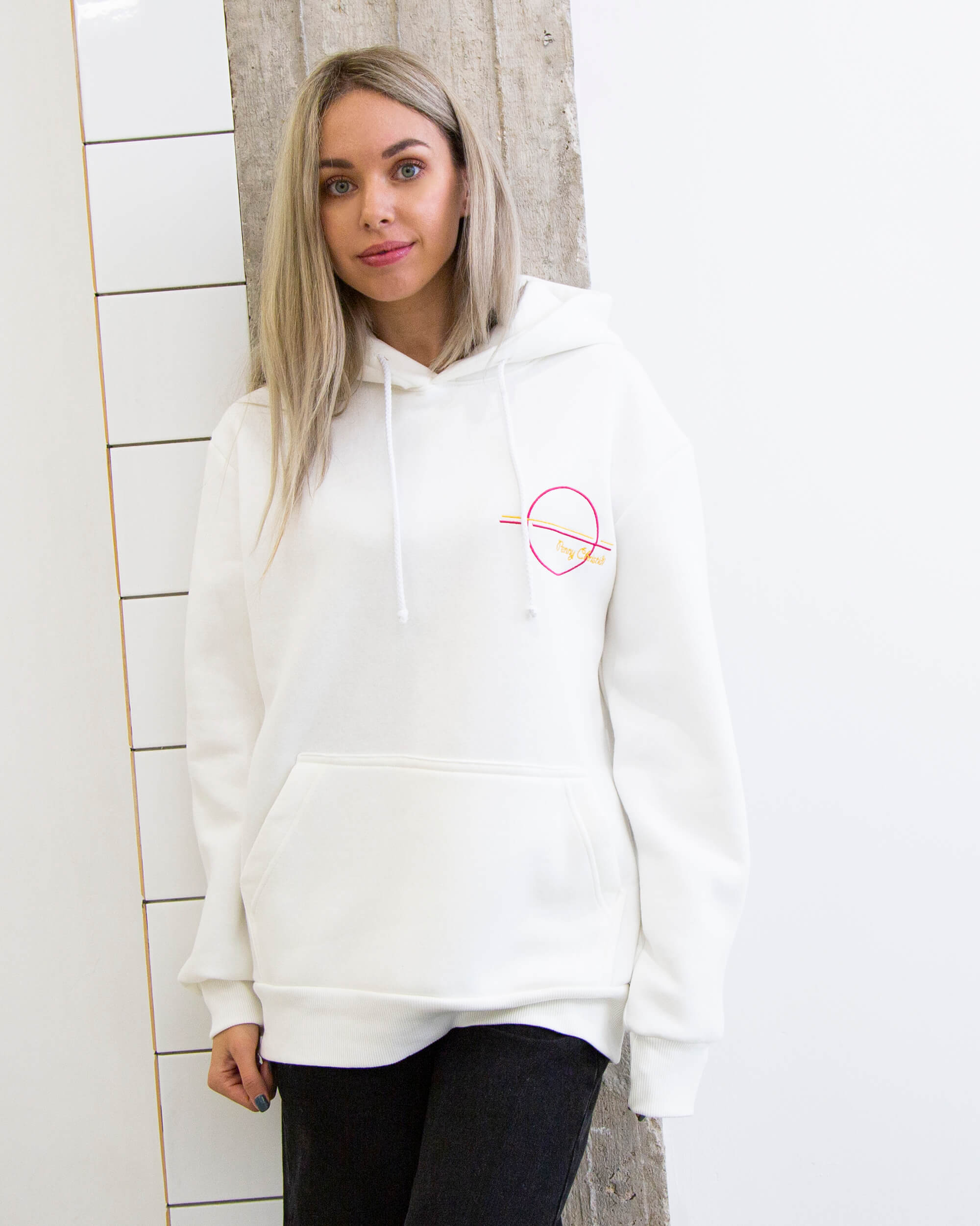 Φούτερ λευκό 'By the Sun'