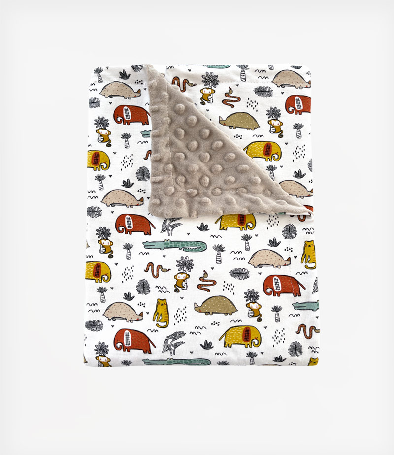 Κουβέρτα βελουτέ Διπλής όψης 'SAFARI'