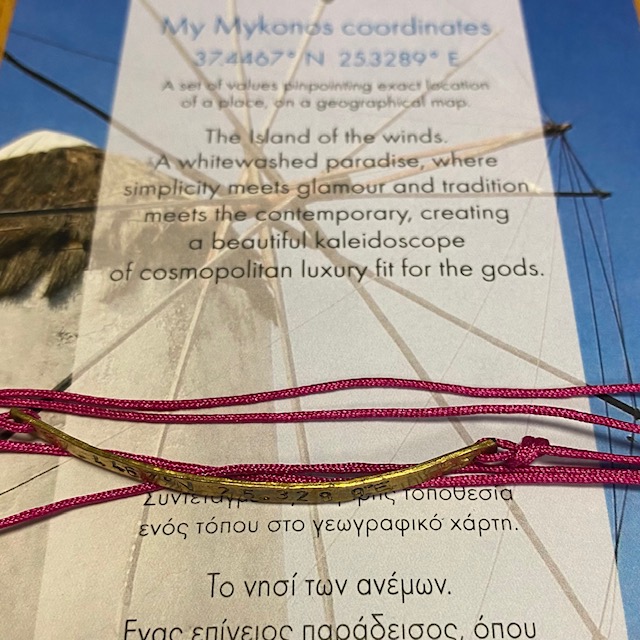 Coordinates Mini Wristlet 'Μύκονος'