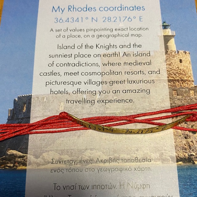 Coordinates Mini Wristlet 'Ρόδος'