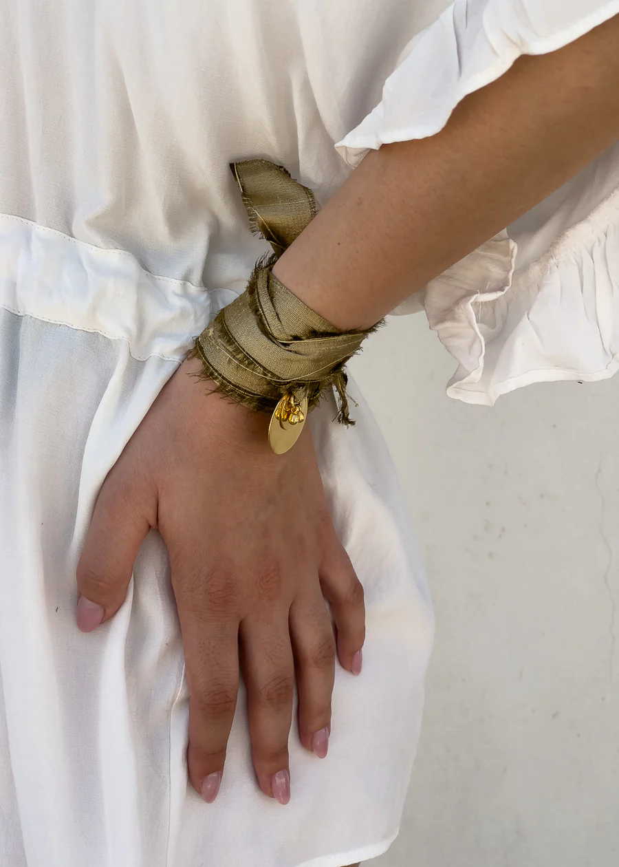 CARIBBEAN bracelet (Μετάξι-24K Gold Plated)